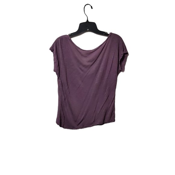 Fifth Sun Purple Short Sleeve Cest La Vie Round Neck Shirt Sz L - Picture 2 of 6